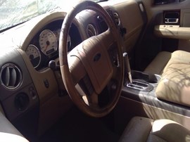 2007 FORD F-150, WHITE, LARIAT MODEL, 5.4L, AT,  4WD,  CREW CAB. F26333